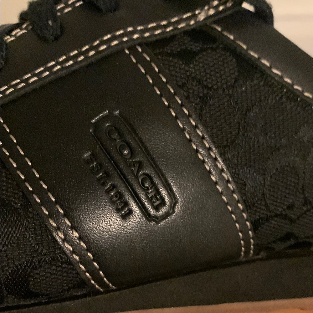 Coach - Noella Retro Black Sneakers - Picture 3 of 12